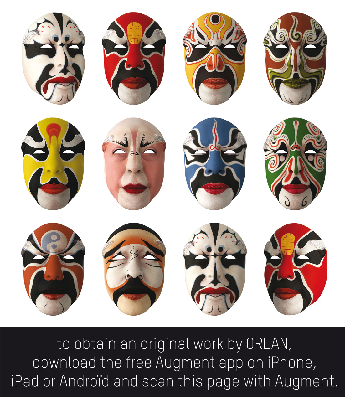  ORLAN - Masques, Pekin Opera facing designs & ralit augmente
