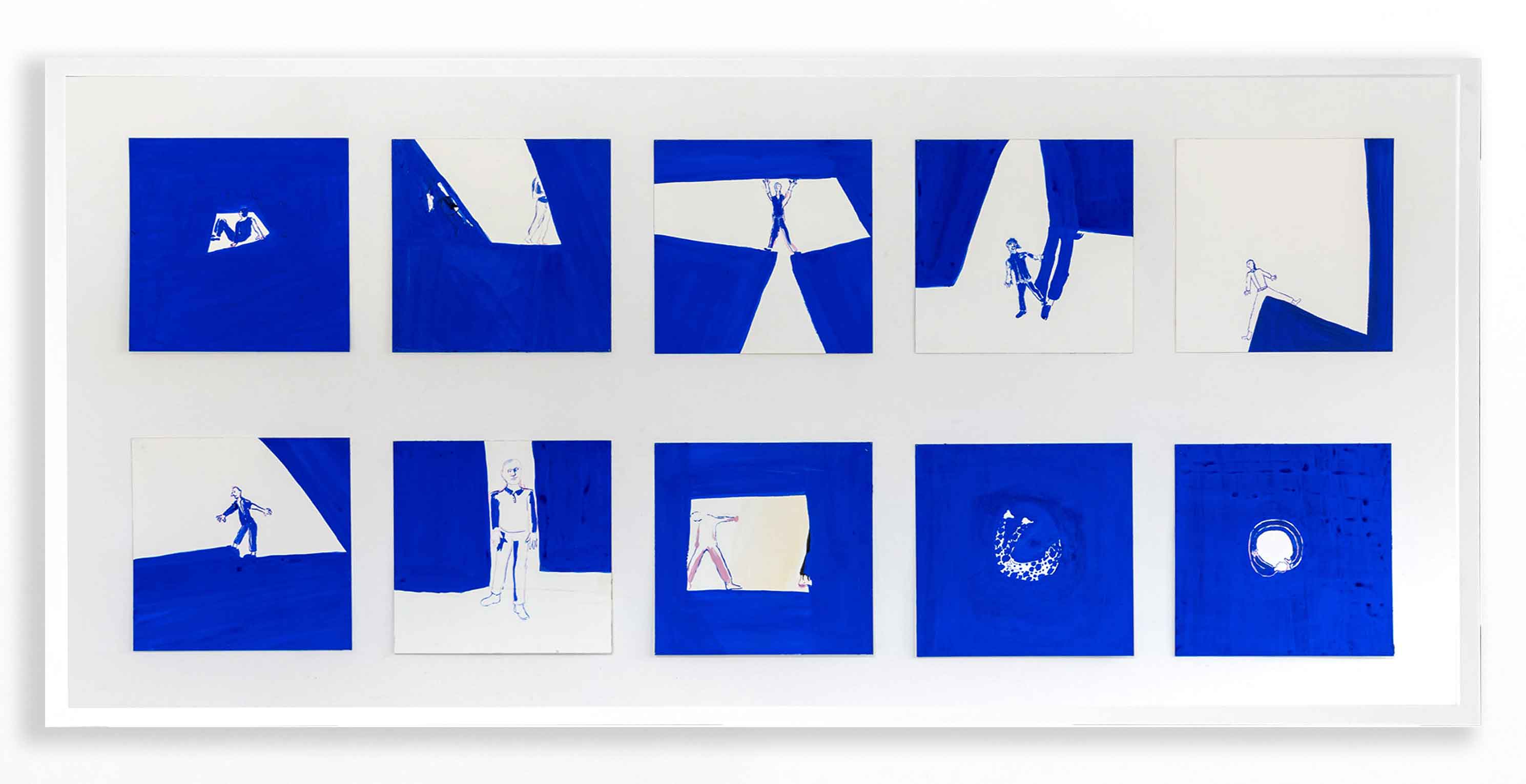 Sans titre - Untitled (interieur bleu - blue  interior), Anne-Marie Schneider