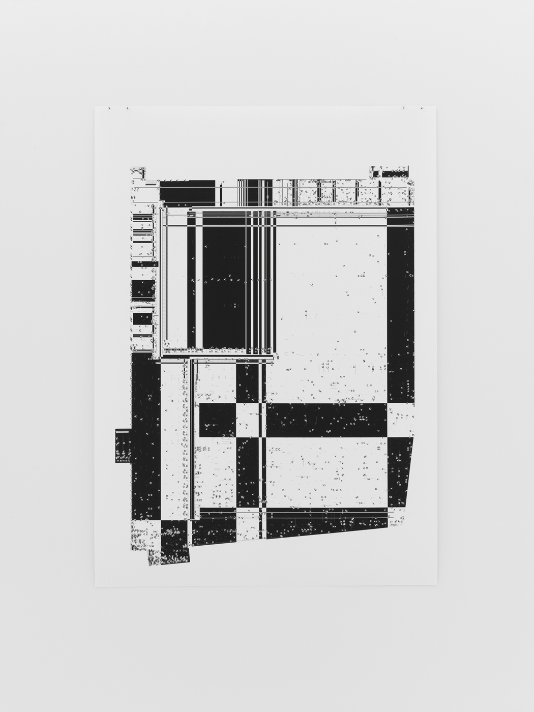 Untitled (Select_CV Floor Plan of Kunsthalle Zurich; black and white), Michael Riedel