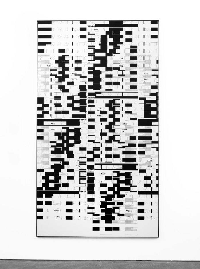 Untitled (Random bars horizontal), Michael Riedel