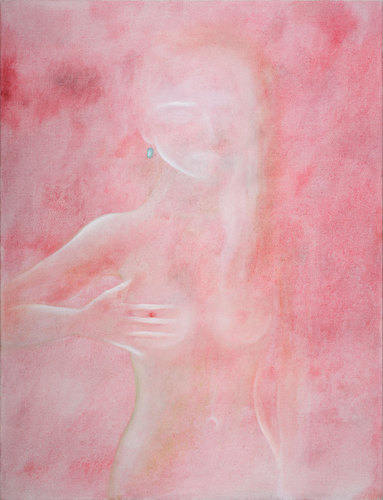 August, self-portrait, Nino Kapanadze