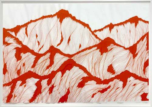 Red Landscape #7, Sophie Whettnall