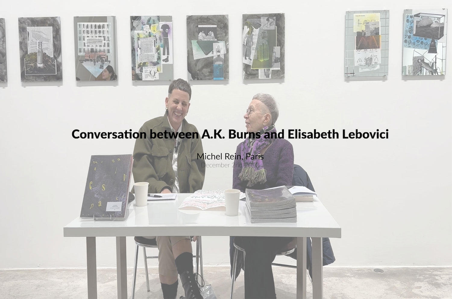 A.K. Burns in conversation with Elisabeth Lebovici