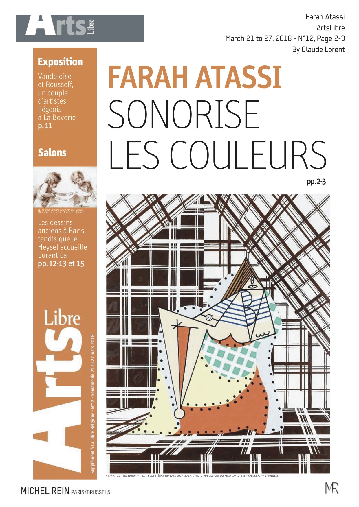 FARAH ATASSI SONORISE LES COULEURS - Arts Libre