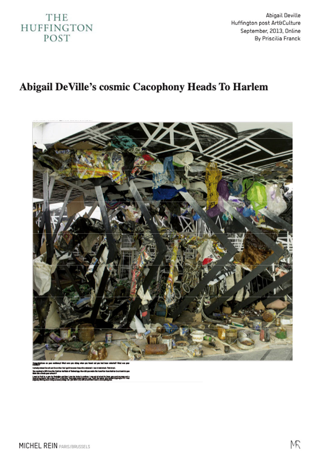 Abigail DeVille?s cosmic Cacophony Heads To Harlem - The Huffington Post