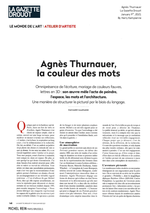 Agnes Thurnauer - LA GAZETTE DROUOT