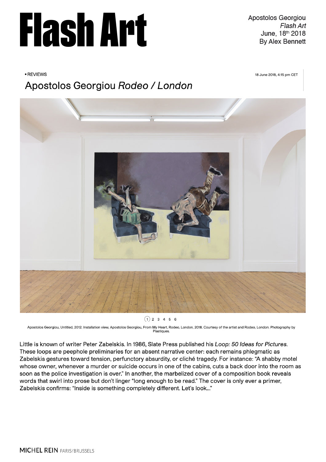 Apostolos Georgiou Rodeo / London - Flash Art
