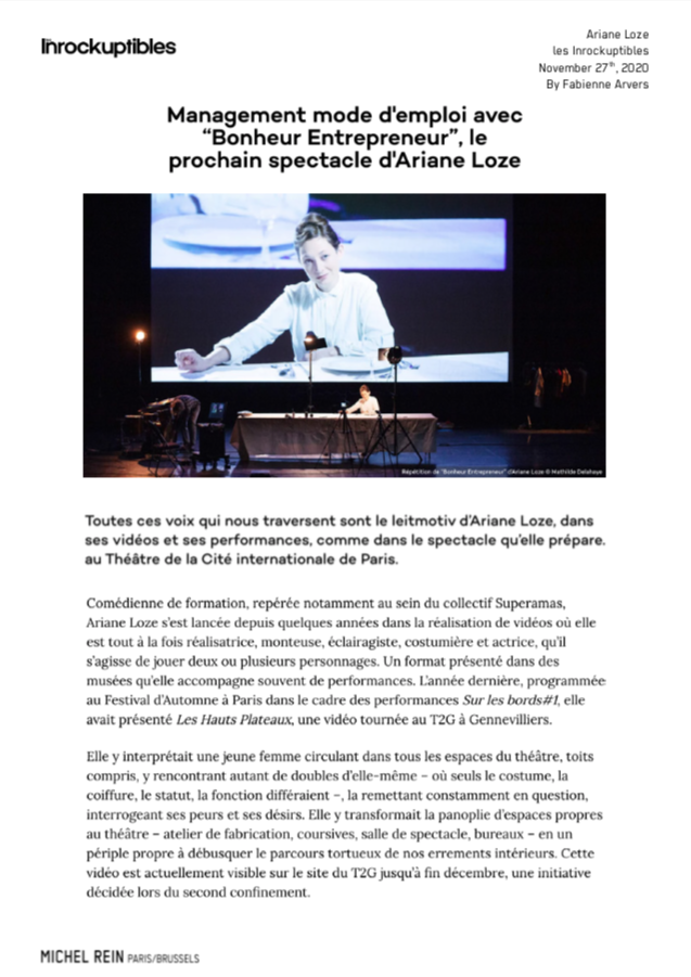 Ariane Loze  - Les Inrockuptibles