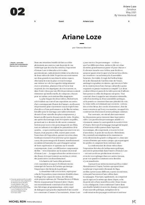 Ariane Loze - Zerodeux