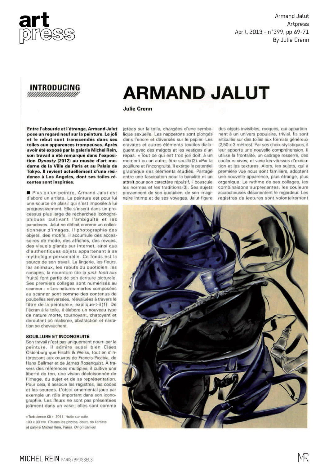 ARMAND JALUT - art press