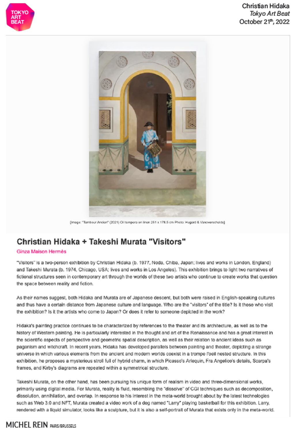 Christian Hidaka + Takeshi Murata 