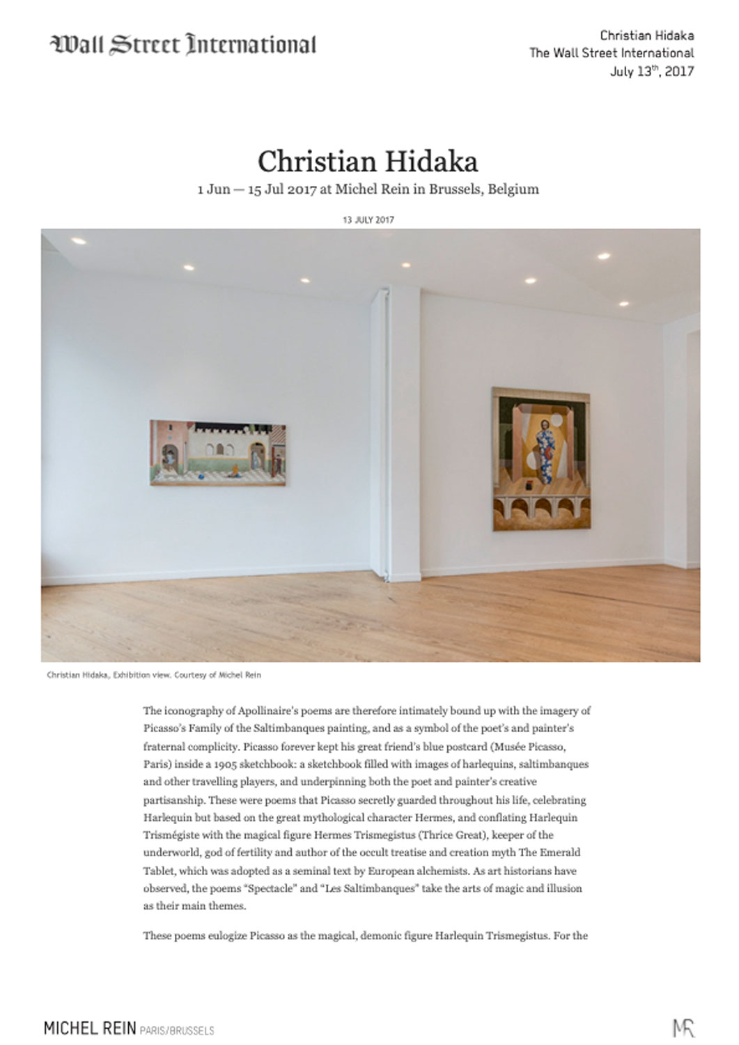 Christian Hidaka - Wall Street International