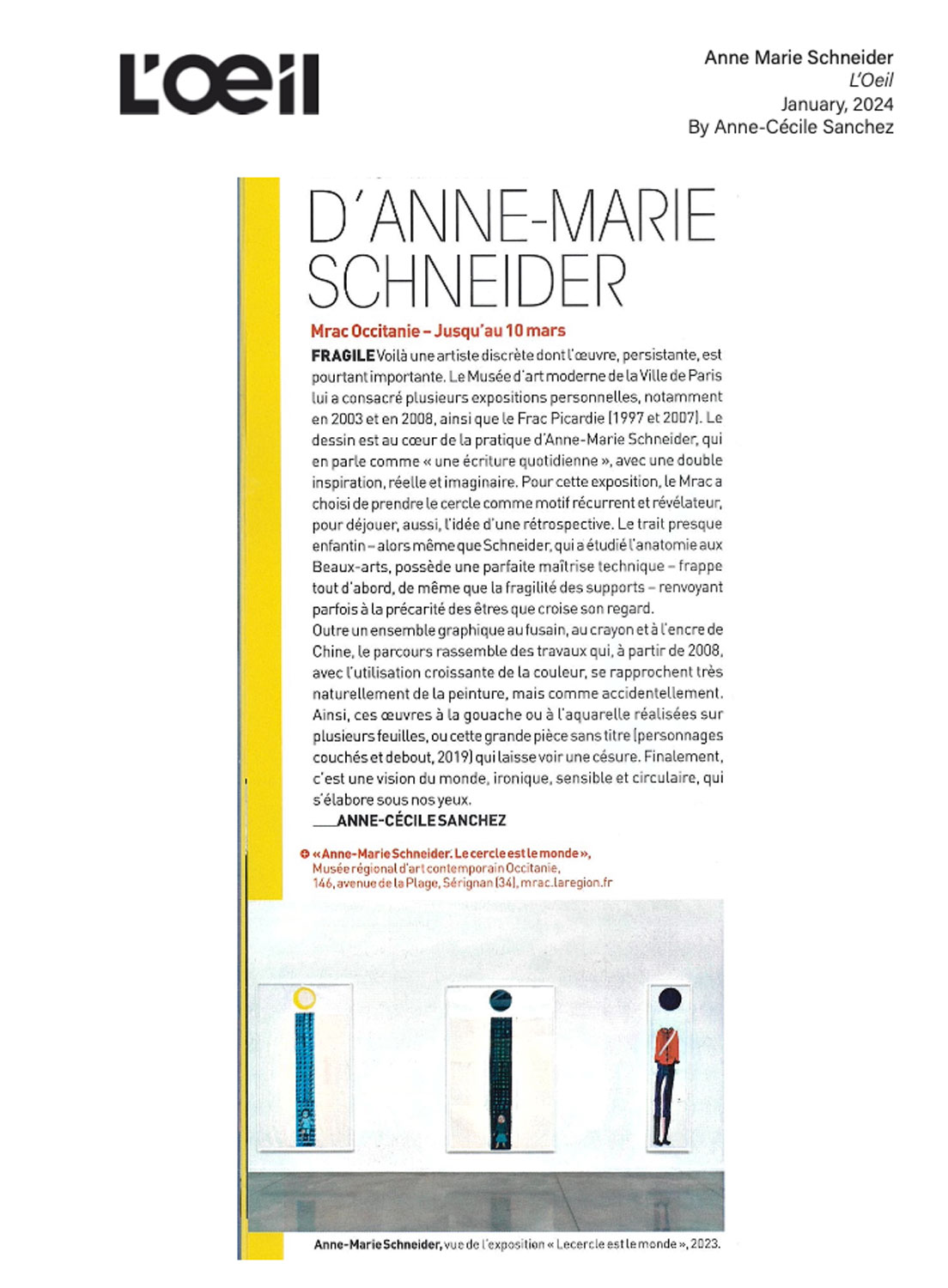 D'Anne-Marie Schneider - l'Oeil 