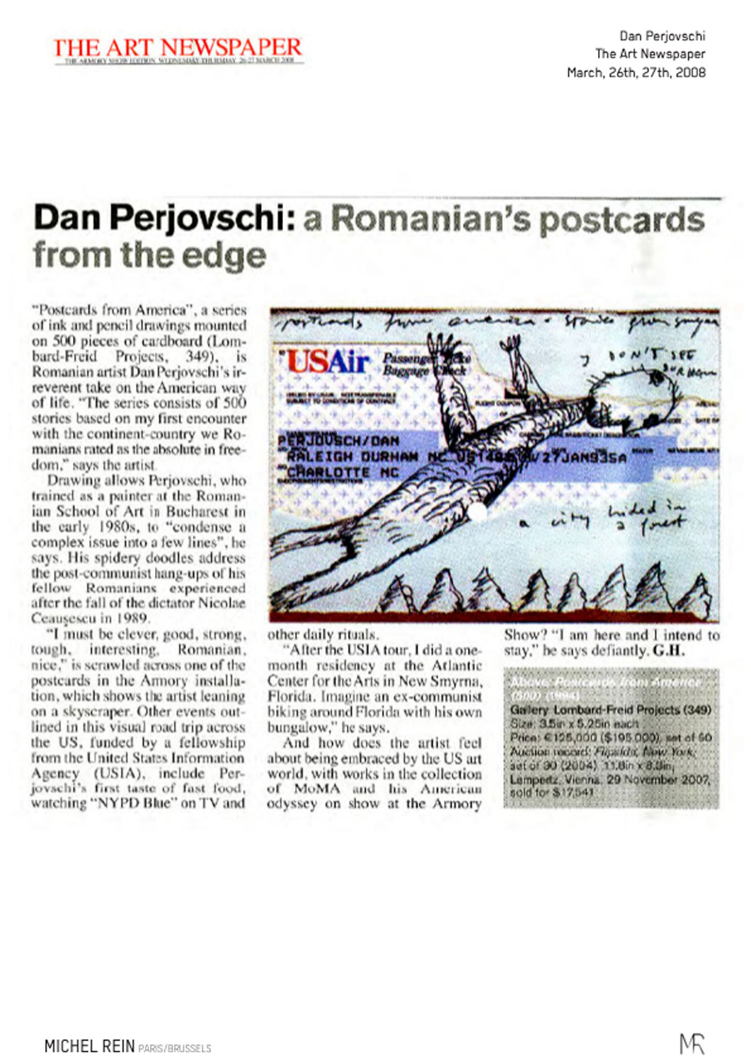 Dan Perjovschi : a Romanian's postcard from the edge - the Art Newspaper