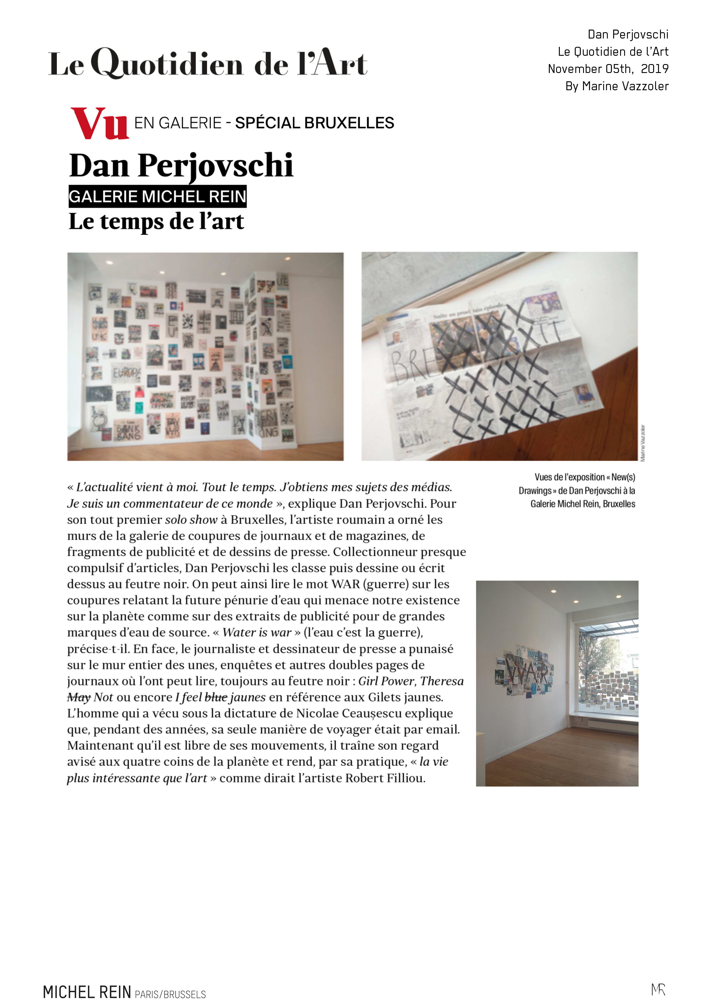 Dan Perjovschi - Le Quotidien de l'Art