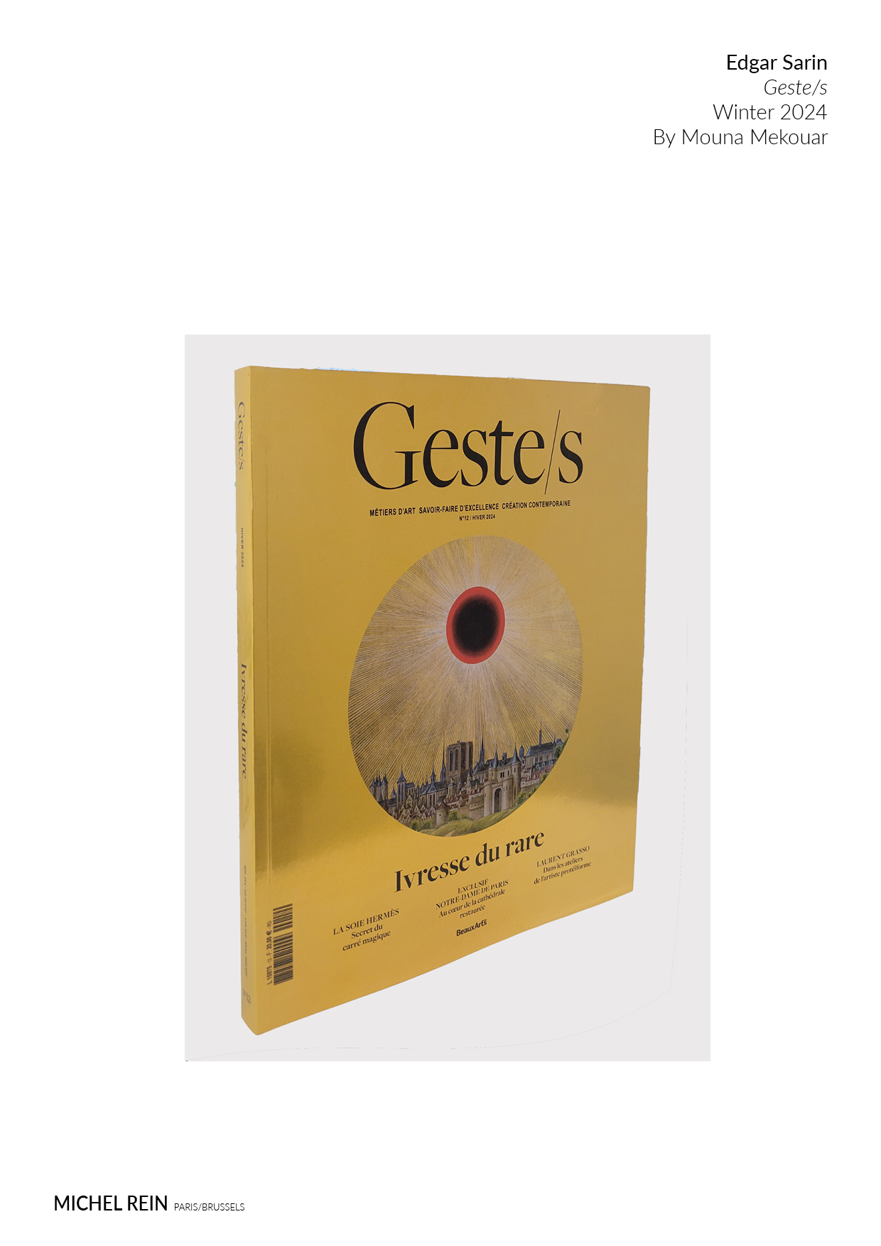 Edgar Sarin - Geste/s