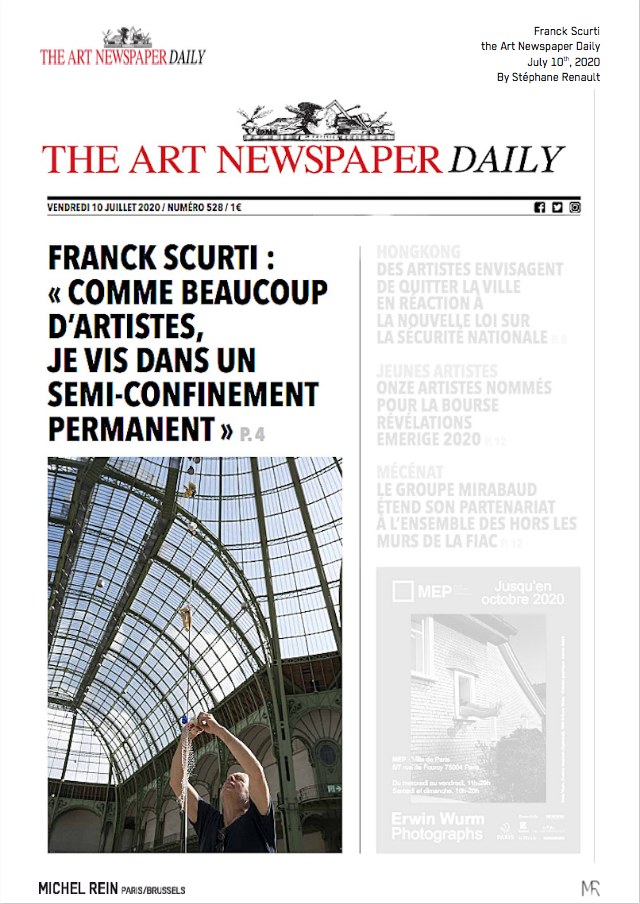 Franck Scurti - The Art Newspaper Daily