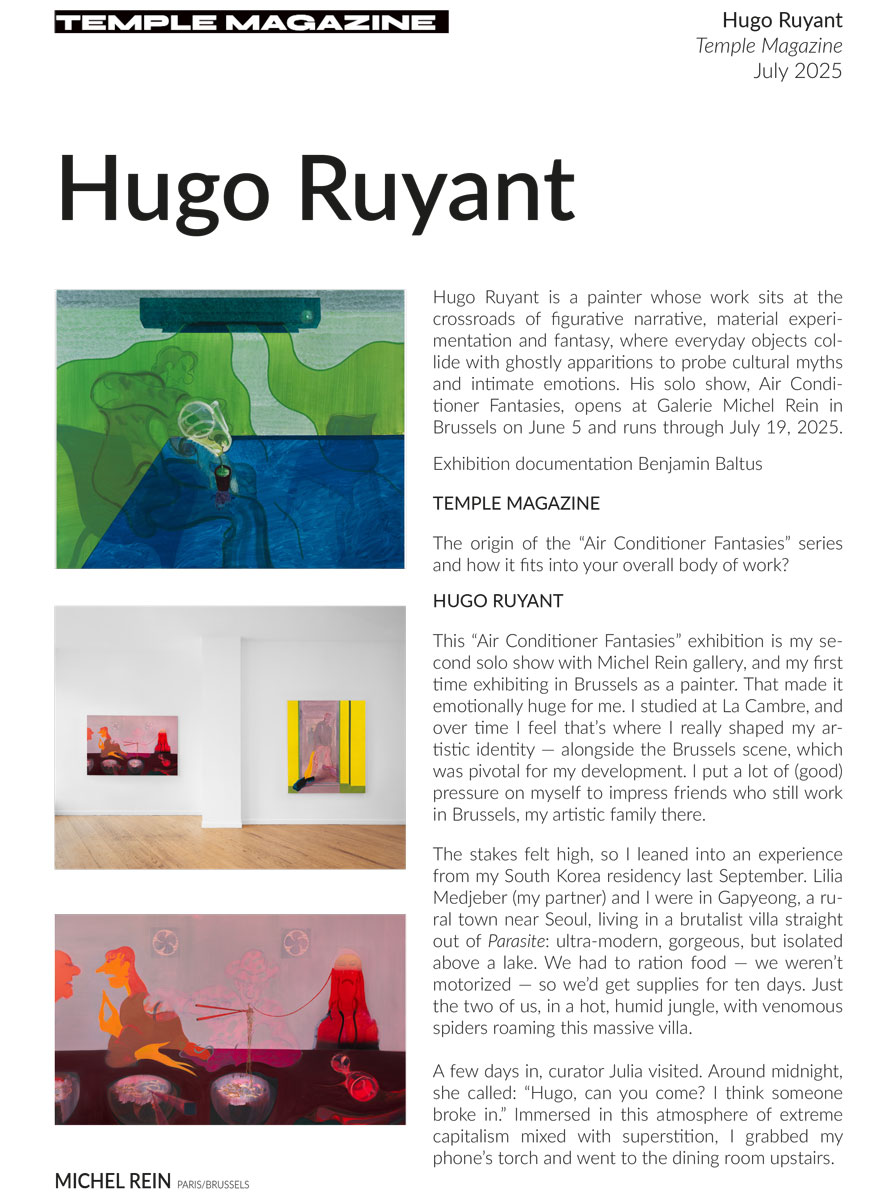 Hugo Ruyant - Temple Magazine