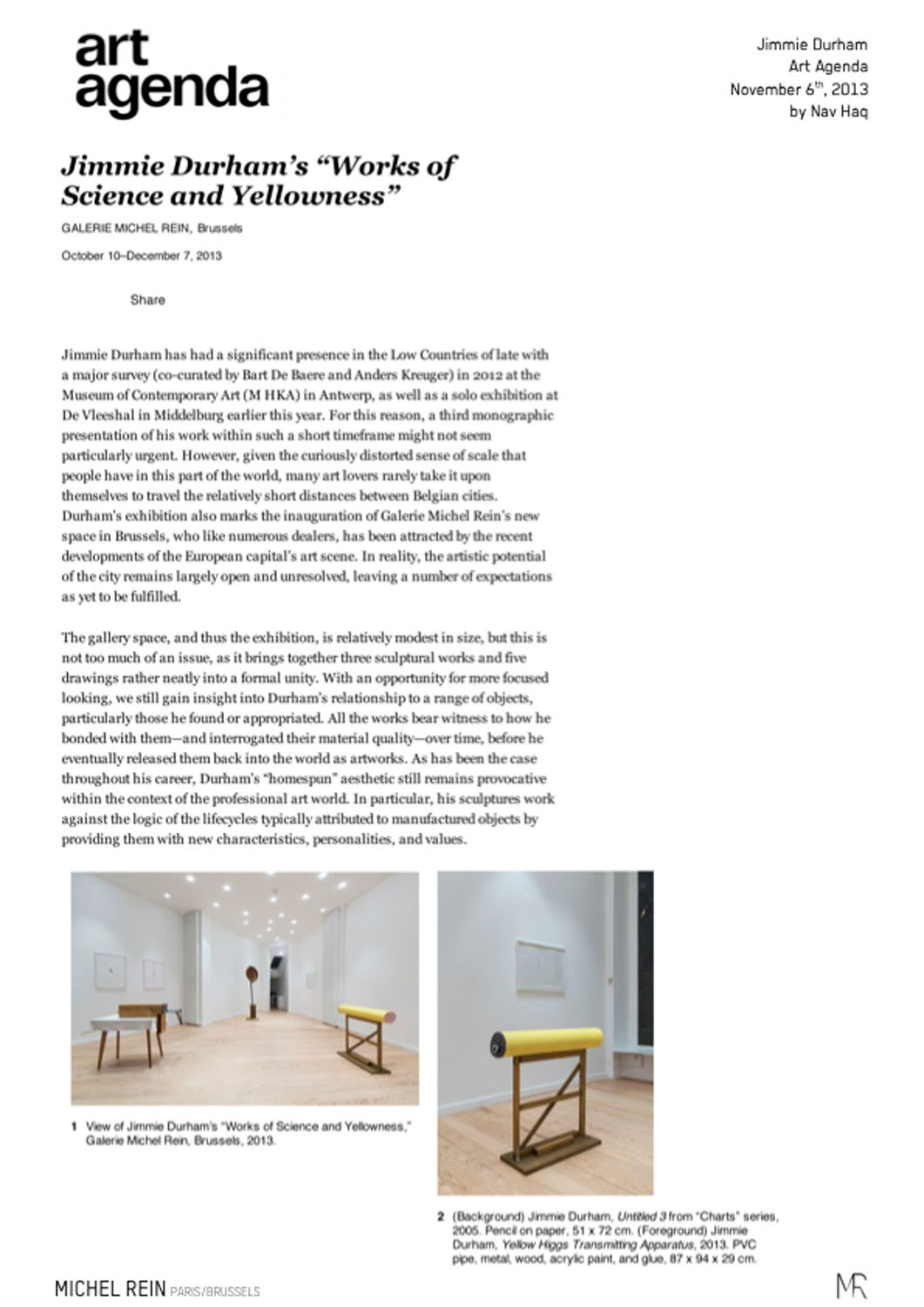 Jimmie Durham's 'Works of Science and Yellowness' - Art Agenda