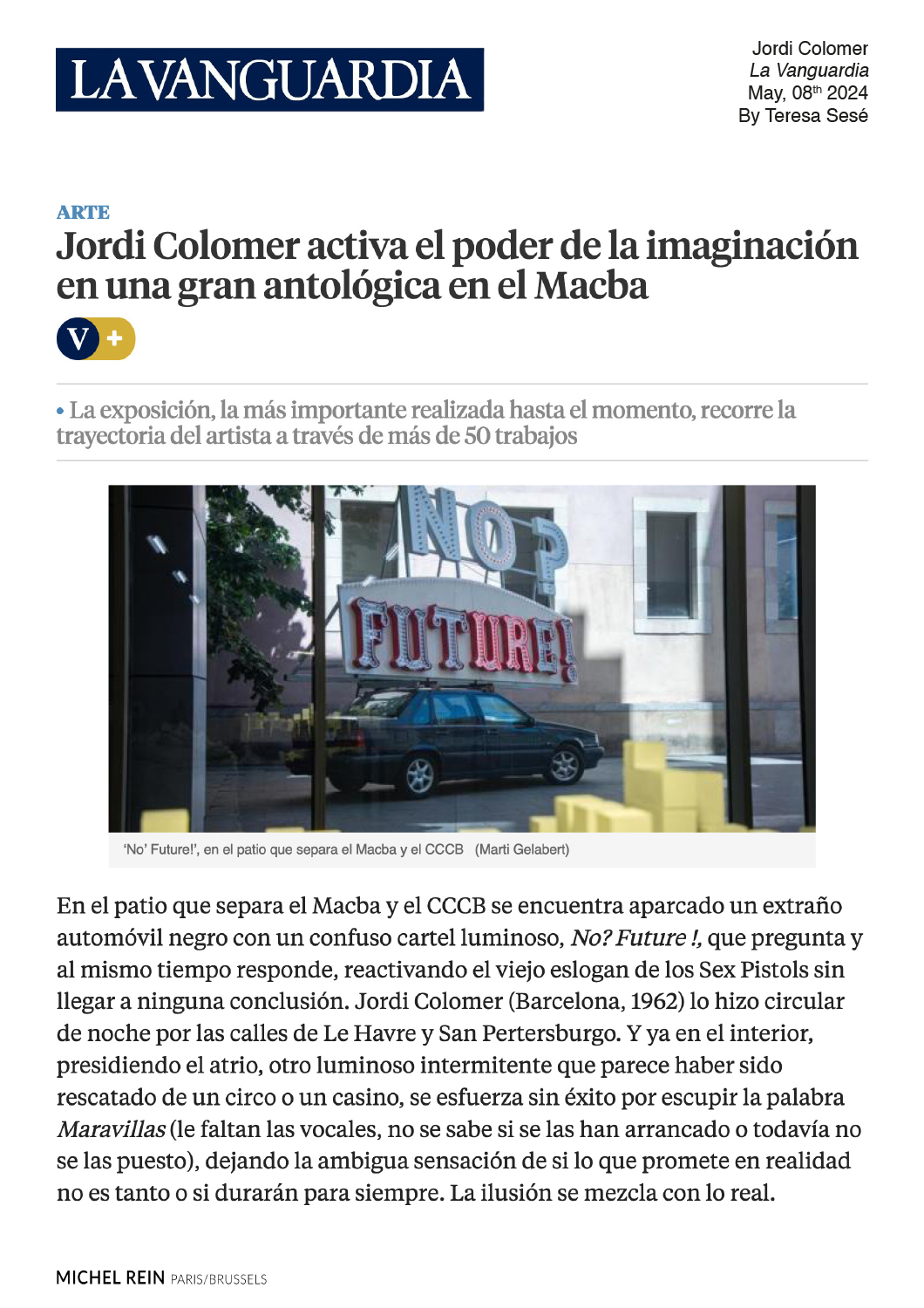 Jordi Colomer - La Vanguardia