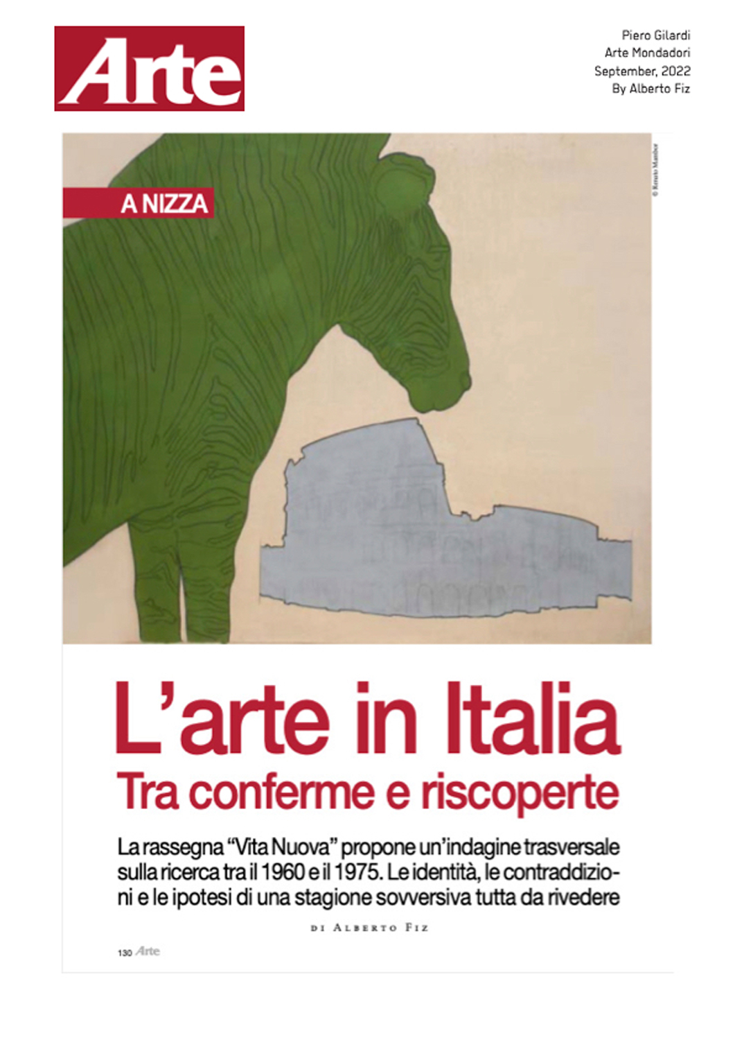 L'arte in Italia, Tra conferme e riscoperte - Arte Mondadori