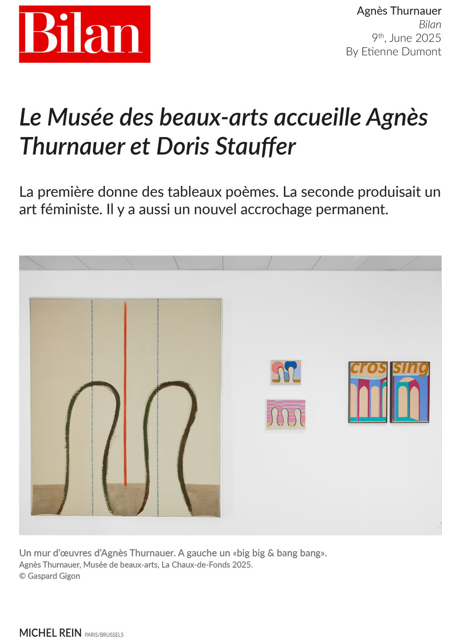 Le Musée des beaux-arts accueille Agnès Thurnauer et Doris Stauffer - Bilan