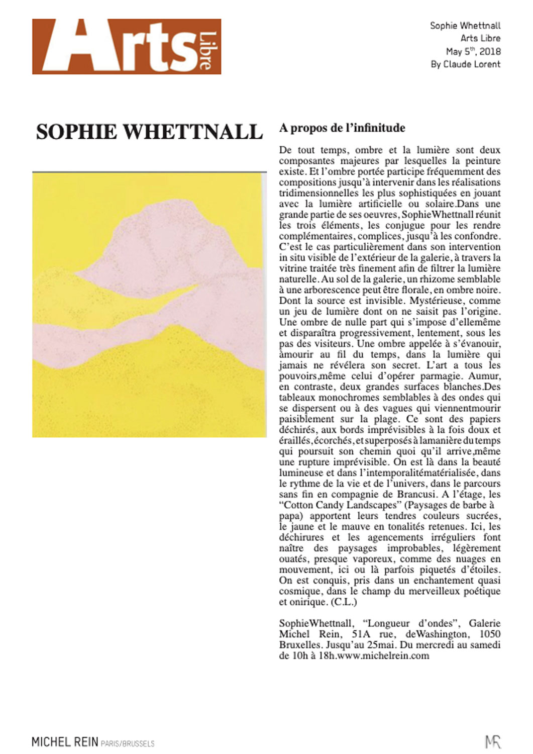 Sophie Whettnall - Arts Libre
