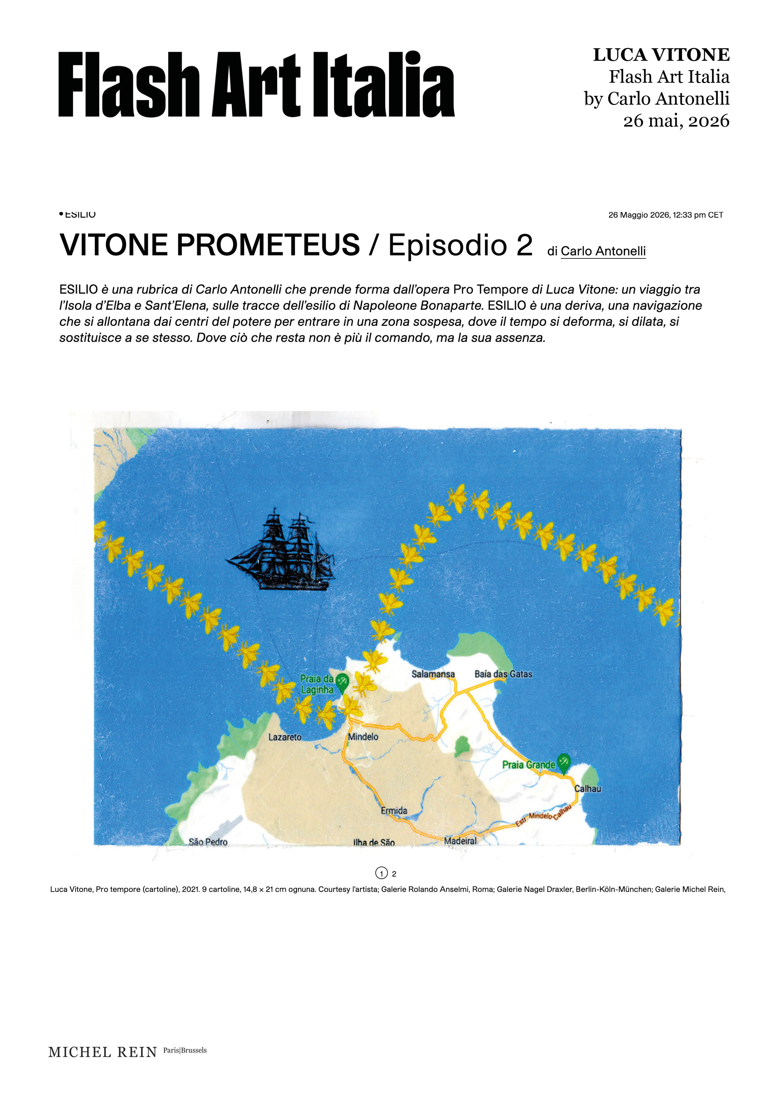 VITONE PROMETEUS / Episodio 2  - Flash Art Italia