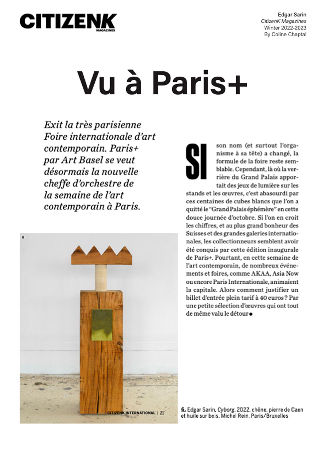 Vu  Paris+ - CitizenK Magazines
